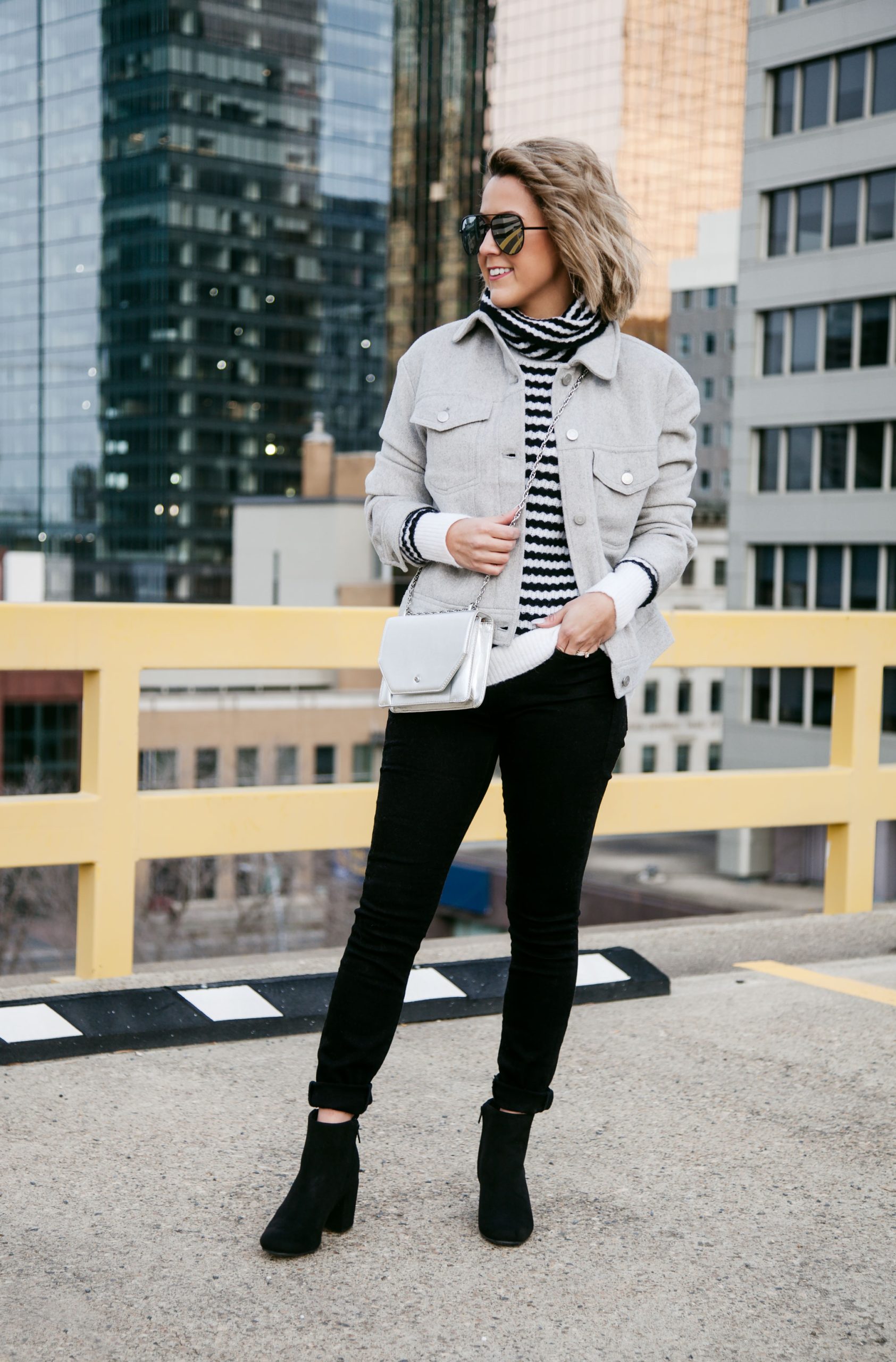 Stripe Turtleneck