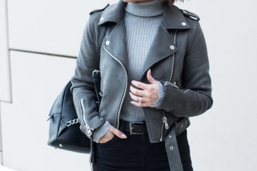 Suede Moto Jacket